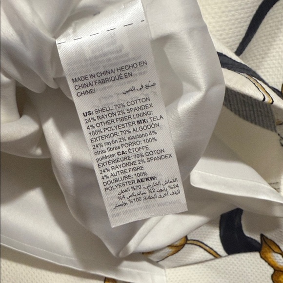 White House Black Market Cream Floral Pencil Skirt, Size 6 -NWT - Picture 9 of 12